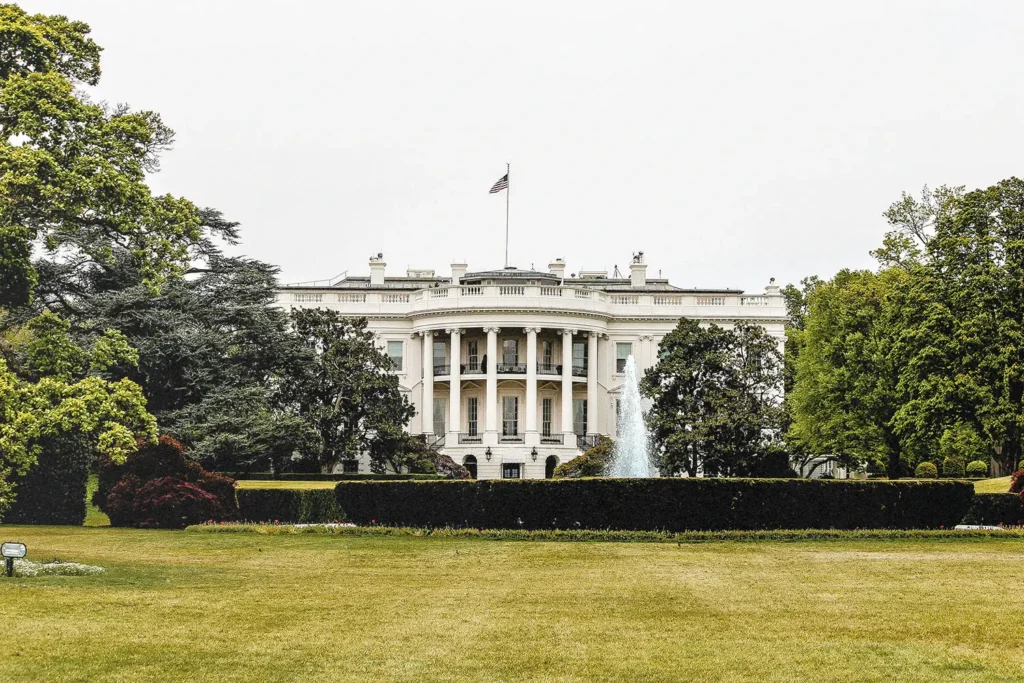 Front of the White House in Washington D.C., USA