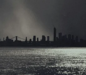 Silhouette of cityscape