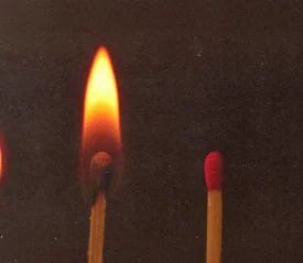 2 matches lit out of a line of 4 total