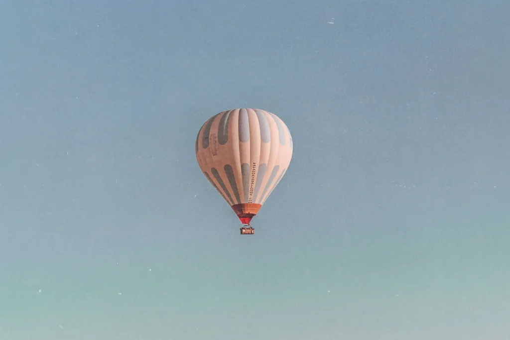 hot air balloon in the sky