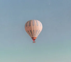 hot air balloon in the sky