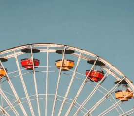 top of a ferris wheel