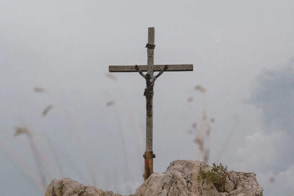 cross atop a mountain