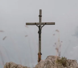 cross atop a mountain