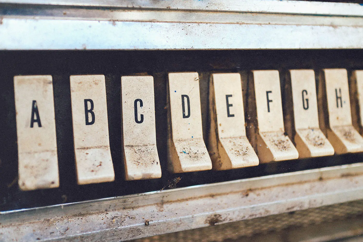 Letters of the English alphabet