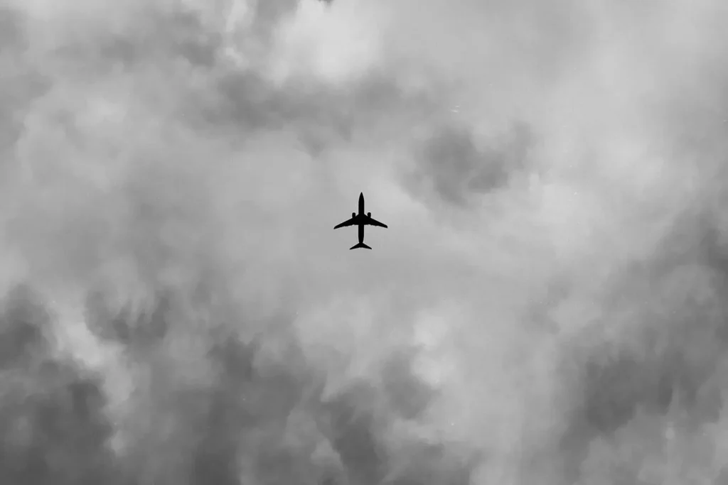 plane flying overhead