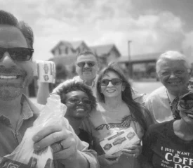 group of smiling people