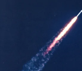 a rocket going into space