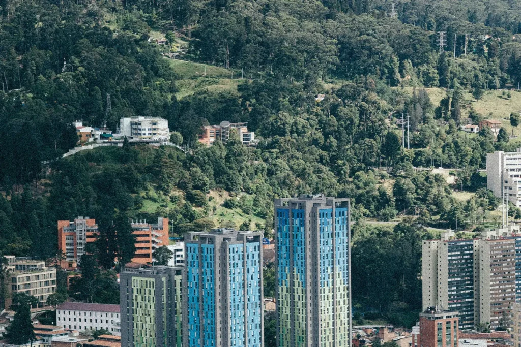 Skyline view of Bogota, Columbia