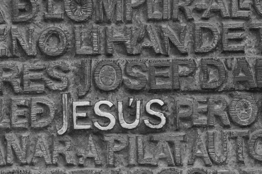 highlighted name of Jesus