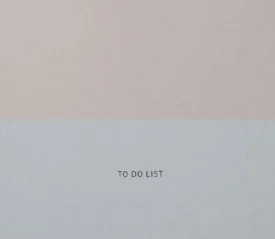 to do list on a blank sheet of white paper