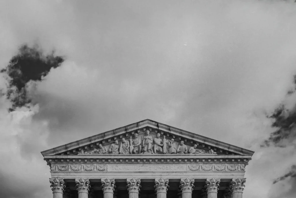 Top of U.S. Supreme Court building