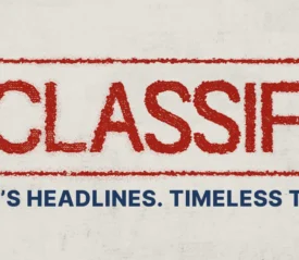 A banner about a news program called Unclassified from VICTORY News