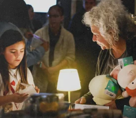 Volunteers helping sort through donated toys at the outreach for Christmas in Kerrville, Texas.