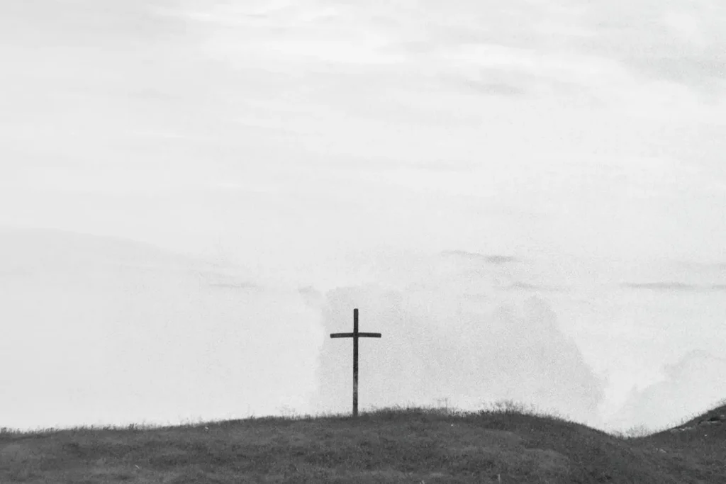 cross on a hill