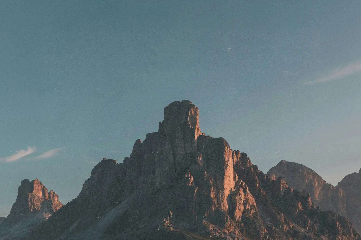 top of a rock mountain