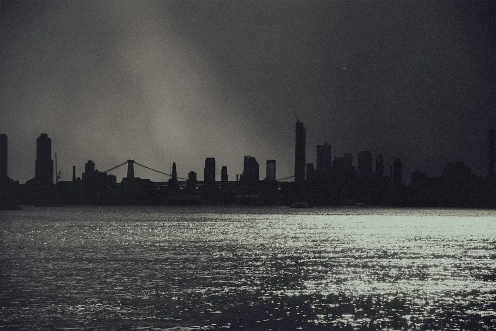 Silhouette of cityscape