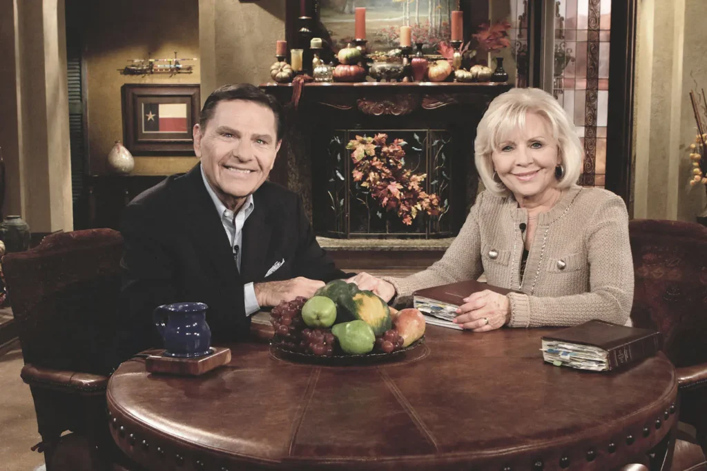 Kenneth and Gloria Copeland on BVOV set