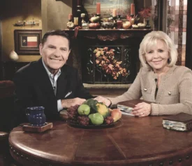 Kenneth and Gloria Copeland on BVOV set
