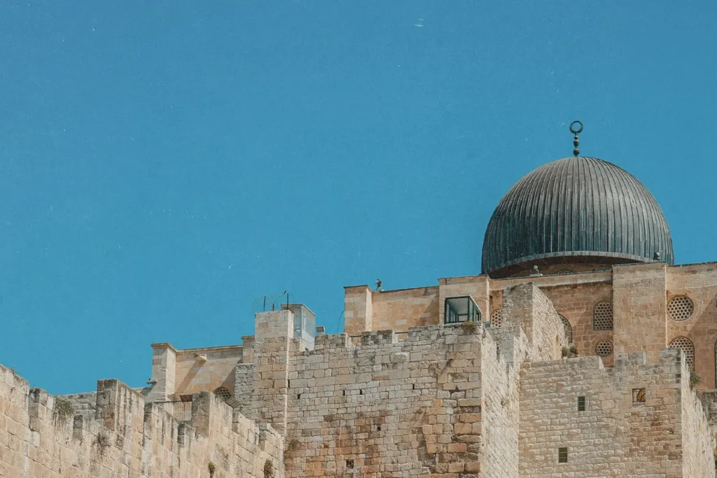 rock building with a dome