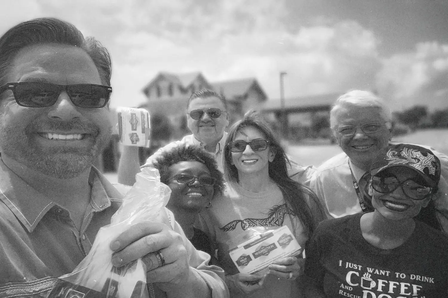 group of smiling people