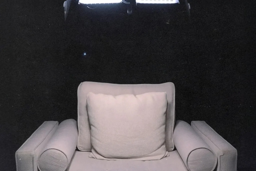 Empty single seat couch