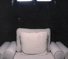 Empty single seat couch