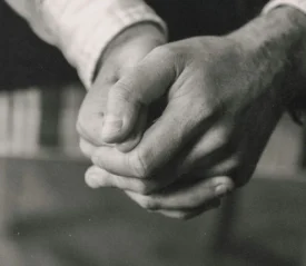 folded hands in prayer