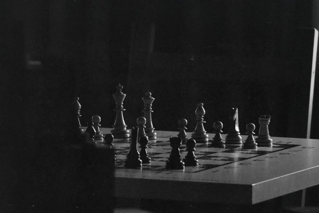 Person playing chess