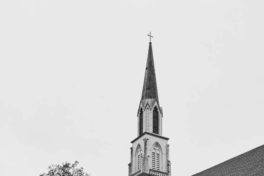 steeple of church