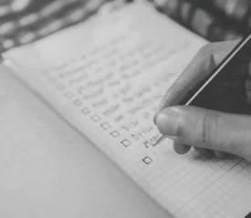 Hand writing checklist