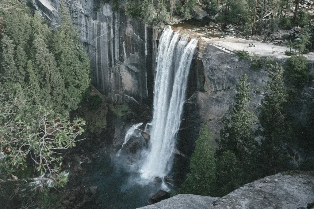 Cliff with a waterfall