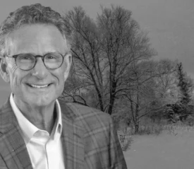 Pastor George Pearsons in black and white