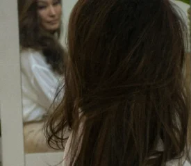 women looking into a mirror