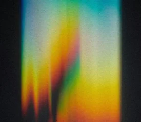 Fluorescent flowing rainbow lights