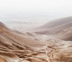 Open view of dessert sand dunes