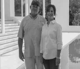 Jerry and Connie Hepler posed standing and smiling
