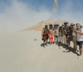 Group of people at Burning Man festival