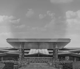 Front of the Kenneth Copeland Ministries Headquarters building