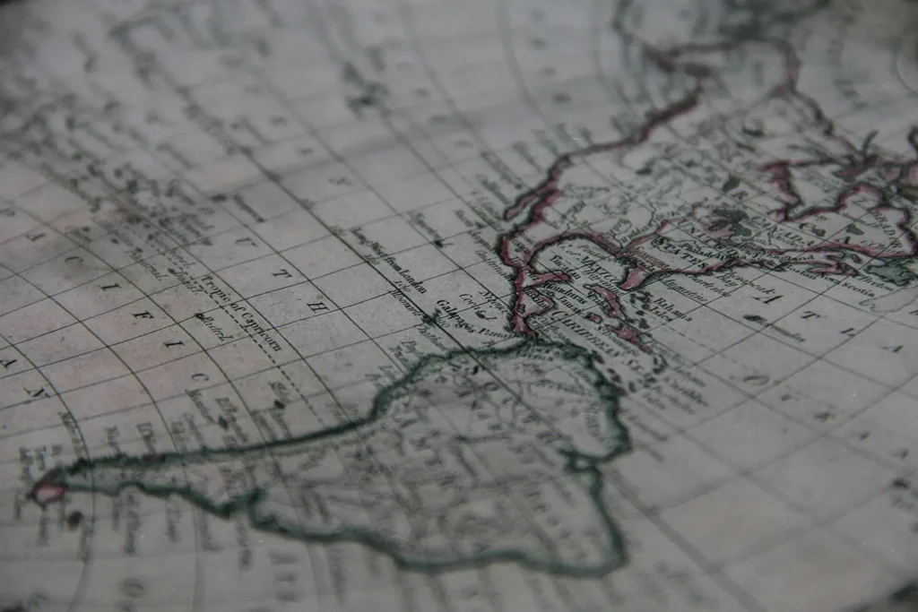 map of south america