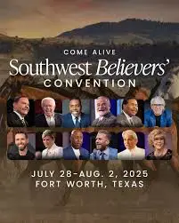 Southwest Believers' Convention 2025 Lineup featuring 12 speakers. 